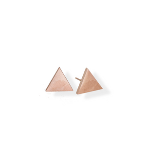 jj+rr Classic Triangle Earrings Rose Gold 9E41RG