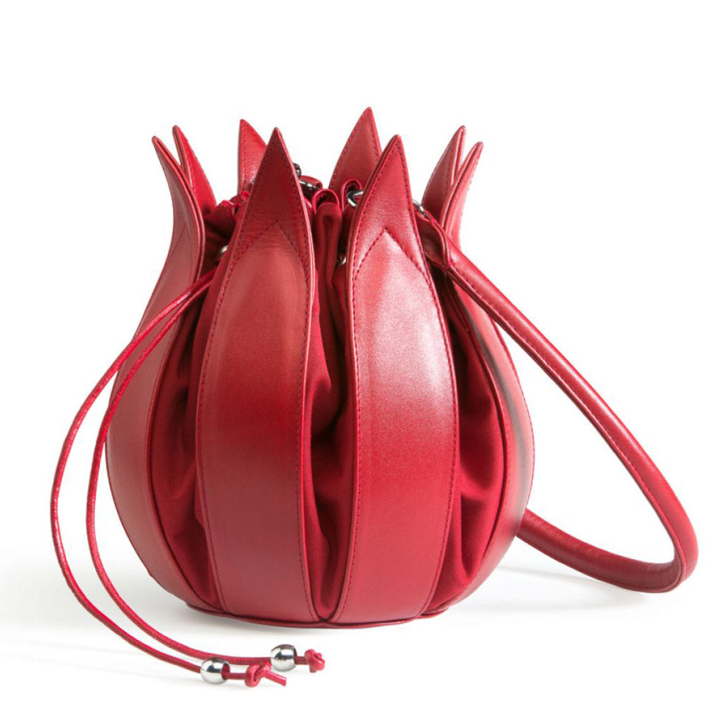 bylin Classic Leather Tulip Bag Red Red 071310