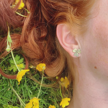 Silver Seasons Clover Studs 4109BZ