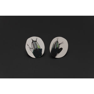 Deco Echo Colourful Cactus Studs 042882