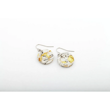 	dconstruct Concrete Fractured Circle Earrings Marble Gold CON-J-FR-E-CIR-MG