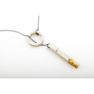 dconstruct Concrete Fractured Lariat Marble Gold CON-J-FR-N-LOOP-MG