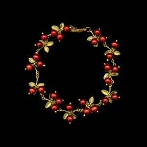 Silver Seasons Cranberry Bracelet 7105BZCR
