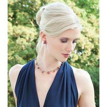 Silver Seasons Cranberry Necklace 7785BZCR