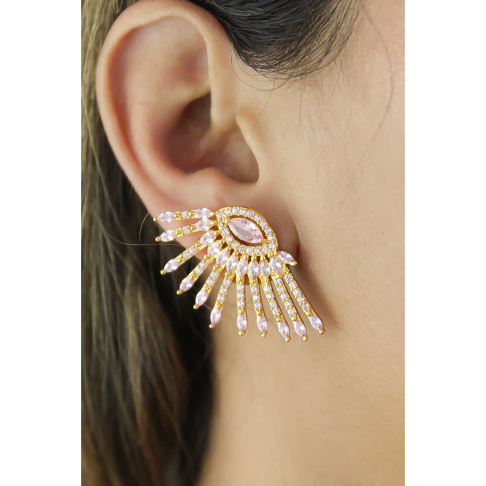 Bombay Sunset Cruise Eclipse Earrings Pink 21EA-00900-GOPKUU	