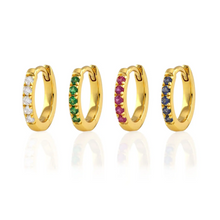 Kris Nations Crystal Huggie Hoops E759