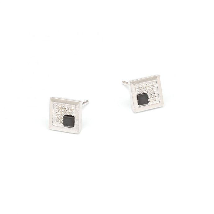 Bernd Wolf Cubena Hematite Studs 19231274