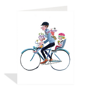 Halfpenny Postage Cycling Dad Greeting Card FHPTM21105