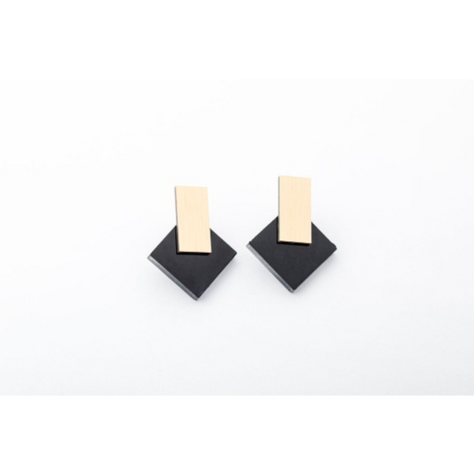 dconstruct Diamond Ecoresin Studs Ink I-EDMS-G