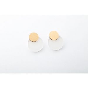dconstruct Ecoresin Disc Studs Powder Gold P-EDS-G