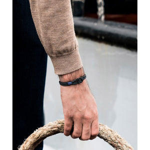Pig & Hen Don Dino Black Bracelet