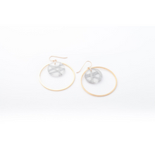 dconstruct Ecoresin Double Circle Earrings Connection Silver CS-EDCIR