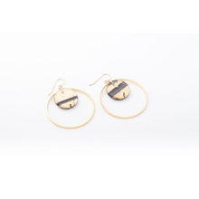 dconstruct Ecoresin Double Circle Earrings Gild Gold GG-EDCIR