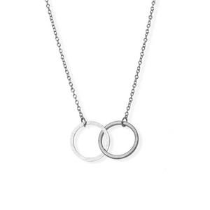 jj+rr Double Infinity Necklace Silver 4N433-S