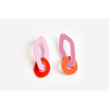 dconstruct Double Link Earrings Lilac Punch LIL-PU-ELNK2