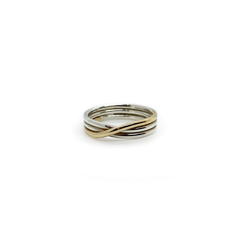Constantine Designs Eclipse Silver & Gold Ring 9-475
