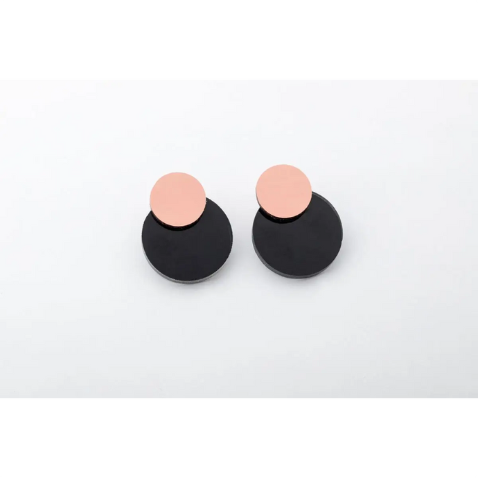 dconstruct Ecoresin Disc Studs Ink Copper I-EDS-C