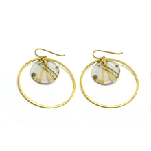 dconstruct Ecoresin Double Circle Earrings Whisper White WW-EDCIR