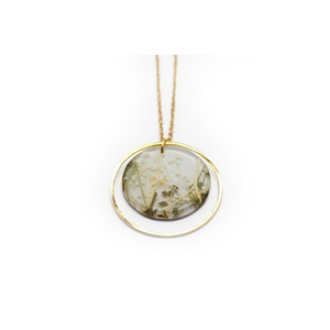 dconstruct Ecoresin Double Circle Necklace Whisper White WW-NDCIR-18
