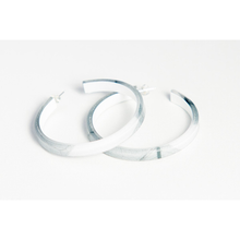 dconstruct Large Ecoresin Hoops Fossil Leaf White FLW-EBH