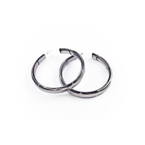 dconstruct Large Ecoresin Hoops Lasso Natural Black LN-EBH