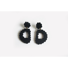 dconstruct Scallop Drop Earrings Ink I-ESCD