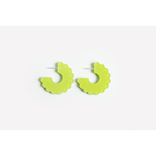 dconstruct Small Scallop Hoops Chartreuse CH-ESCSH