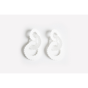 dconstruct Scallop Triple Link Earrings Powder P-ESCLNK3