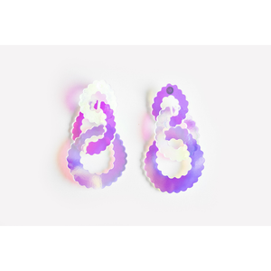 dconstruct Scallop Triple Link Earrings Solar SO-ESCLNK3