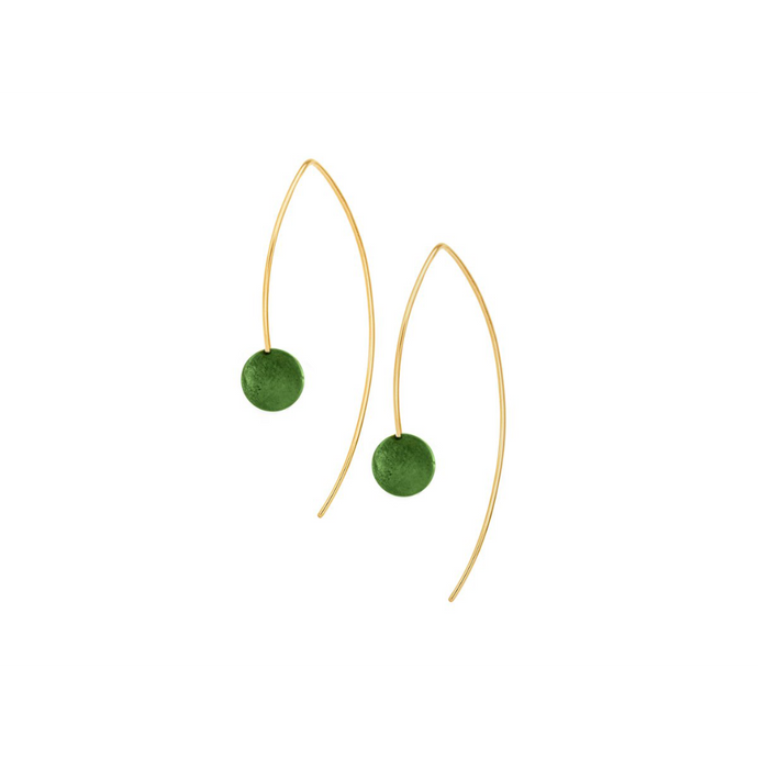 Pamela Lauz Element Jade Earrings ELE-GF018