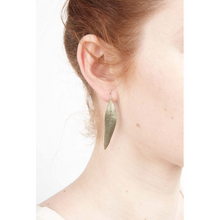Silver Seasons Eucalyptus Long Leaf Earrings 4400BZ
