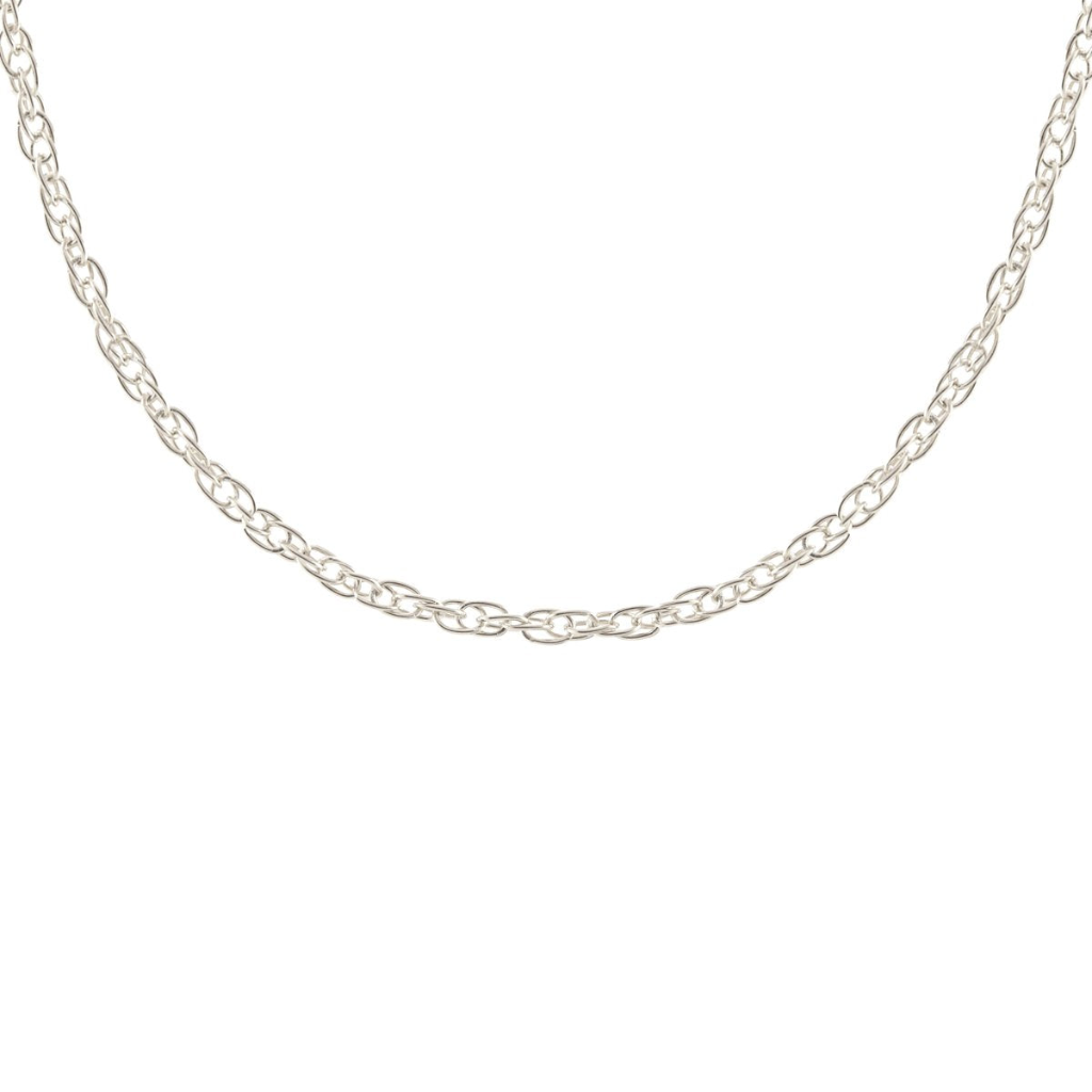 Kris Nations Extra Large Rope Chain Necklace Silver N864-S