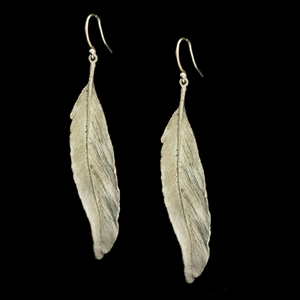 Silver Seasons Silver Feather Earrings 3137BZSP