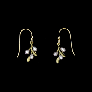 Silver Seasons Flowering Thyme Dainty Earrings 3578BZ
