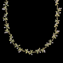 Silver Seasons Flowering Thyme Statement Necklace 9325BZ