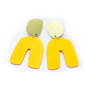 dconstruct Fluid Curve Earrings Mellow Gold M-EFLCRV-G