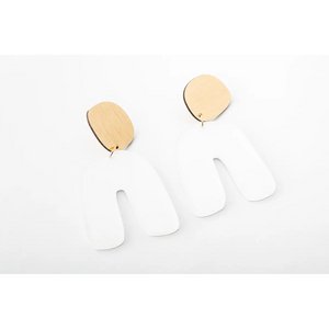 dconstruct Fluid Curve Earrings Powder Copper P-EFLCRV-C