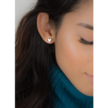 jj+rr Folded Butterfly Earrings Silver E567-S