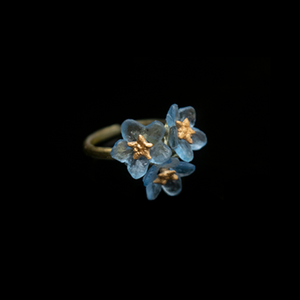 Silver Seasons Forget Me Not Ring 8438BZ