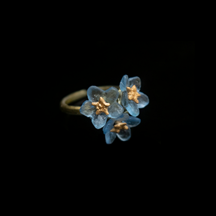 Silver Seasons Forget Me Not Ring 8438BZ