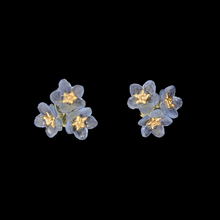 Silver Seasons Forget Me Not Triple Flower Studs 3272BZ