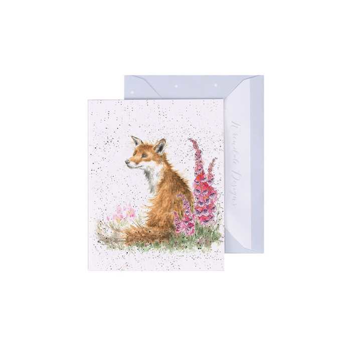 Wrendale Foxgloves Card GE002