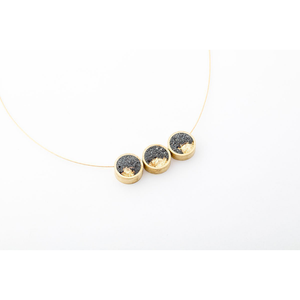 dconstruct Framed Concrete Trio Necklace Gold CON-J-BR-N-TRIO-G-16
