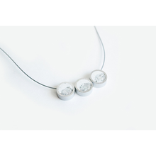 dconstruct Framed Concrete Trio Necklace White Silver CON-J-AL-N-TRIO-WS-16