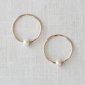 Kris Nations Freshwater Pearl Featherweight Hoops E708-G-TRQ