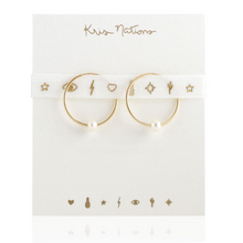 Kris Nations Freshwater Pearl Featherweight Hoops E708-G-TRQ