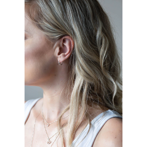 Laughing Sparrow Full Hoops Sleeper Earrings Silver 143