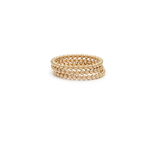 Laughing Sparrow Bead Ring Gold 212