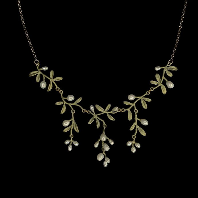 Silver Seasons Garden Vine Statement Necklace 9411BZ