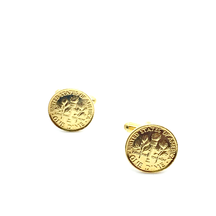 Cuff Stuff Golden Dime Cufflinks CU0GD1